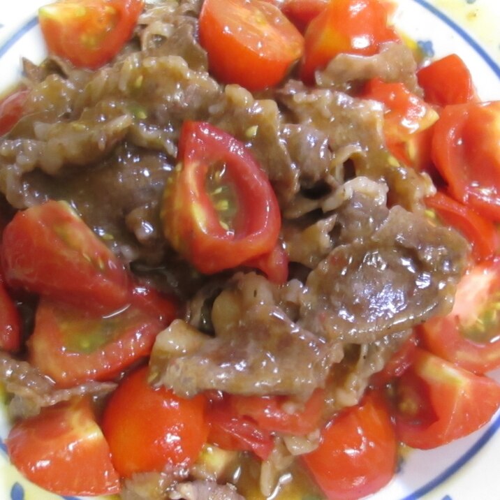 牛肉とトマトの炒め物